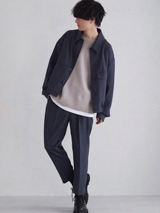 Как носить туфли дерби с майкой