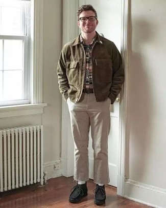 Как носить ботинки дезерты с брюками чинос