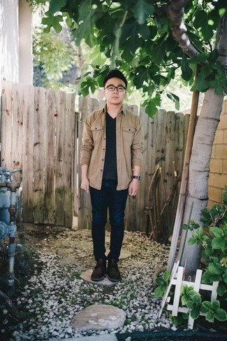 Как носить ботинки дезерты с джинсовой рубашкой