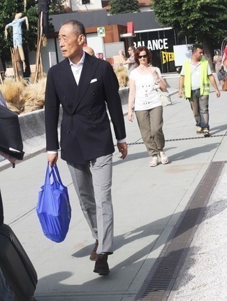 Как носить ботинки дезерты с двубортным пиджаком