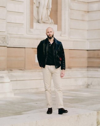 Как носить ботинки дезерты с курткой харрингтон