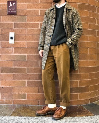 Как носить ботинки дезерты с длинным пальто