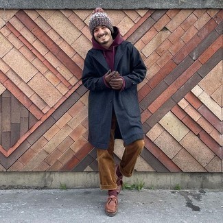 Как носить ботинки дезерты с длинным пальто