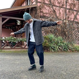 Как носить ботинки дезерты с курткой-рубашкой