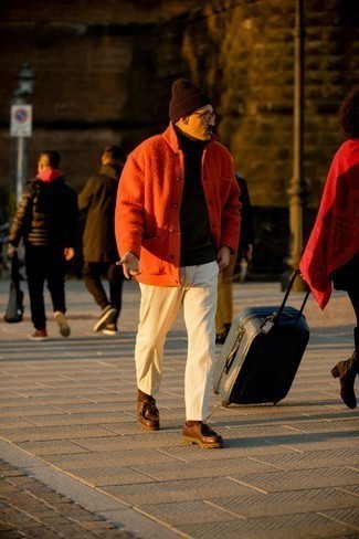 Как носить ботинки дезерты с водолазкой