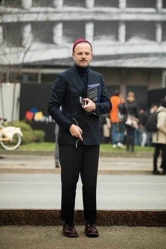 Как носить двубортный пиджак с туфлями дерби