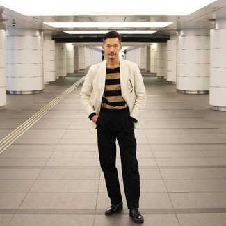 Как носить двубортный пиджак с туфлями дерби