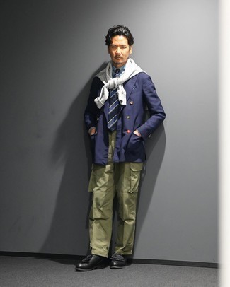 Как носить двубортный пиджак с туфлями дерби