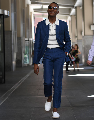 Как носить двубортный пиджак с эспадрильями мужчине