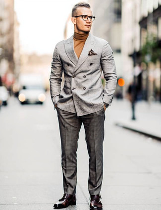 Как носить двубортный пиджак с монками