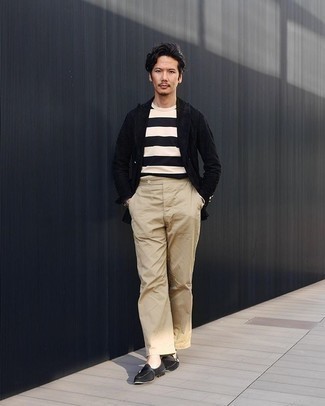 Как носить двубортный пиджак с монками