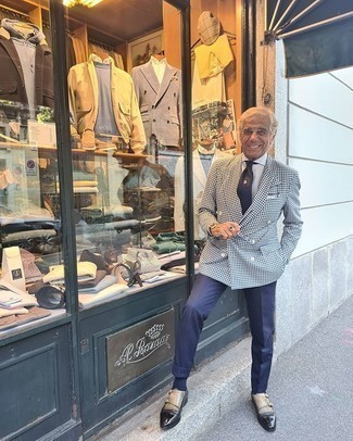 Как носить двубортный пиджак с монками