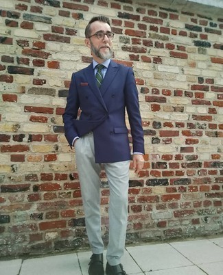 Как носить двубортный пиджак с монками