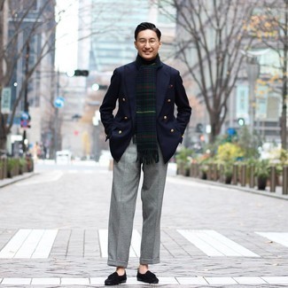 Как носить двубортный пиджак с водолазкой мужчине