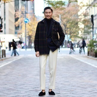 Как носить двубортный пиджак с водолазкой мужчине