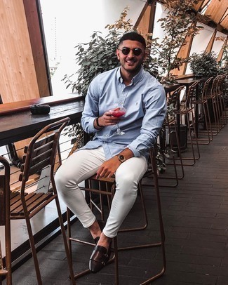 Как носить монки с двумя ремешками с джинсами