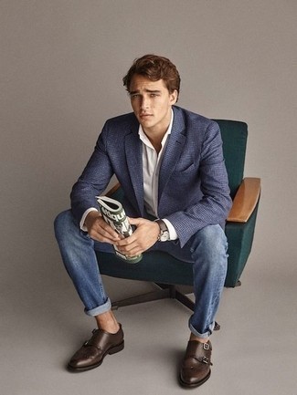 Как носить монки с двумя ремешками с джинсами