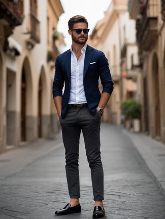 Как носить классические брюки с пиджаком мужчине