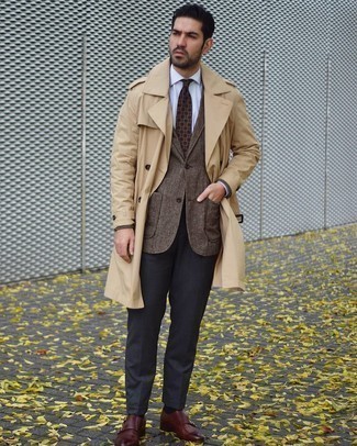 Как носить классические брюки с плащом мужчине