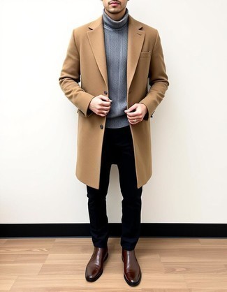 Как носить классические брюки с водолазкой мужчине