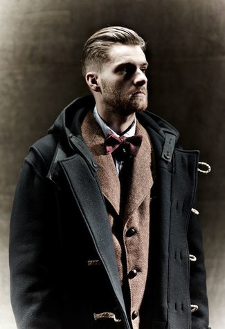 Как носить классическую рубашку с дафлкотом мужчине