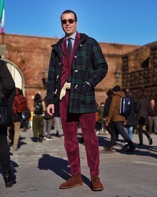 Как носить классическую рубашку с дафлкотом мужчине