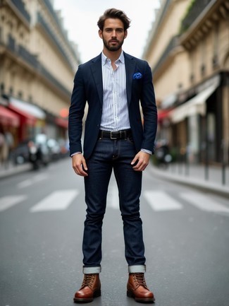 Как носить классическую рубашку с джинсами мужчине