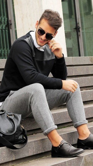 Как носить классическую рубашку с спортивными штанами мужчине