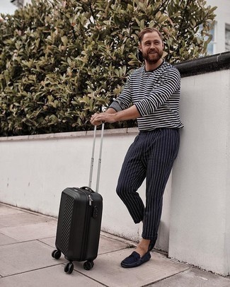 Как носить мокасины с брюками чинос