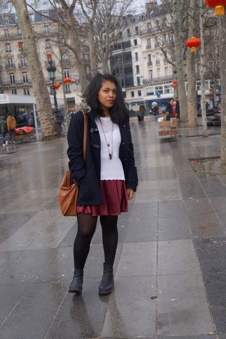 С чем носить дафлкота женщине