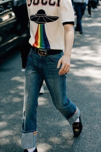 С чем носить кожаный ремень с украшением мужчине