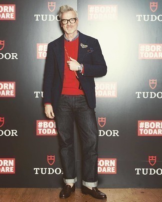 С чем носить пиджак с вышивкой мужчине