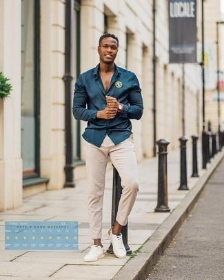 С чем носить рубашку с вышивкой мужчине