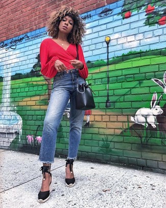 Как носить эспадрильи с джинсами женщине