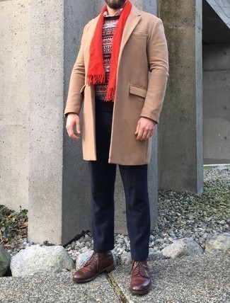 С чем носить свитер с жаккардовым узором мужчине