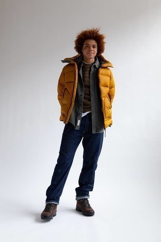 С чем носить свитер с жаккардовым узором мужчине