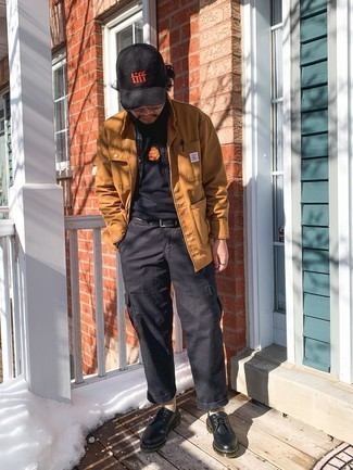 Как носить полевую куртку с туфлями дерби