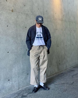 Как носить полевую куртку с лоферами