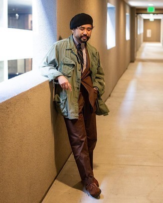 Как носить полевую куртку с костюмом