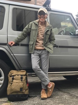 Как носить полевую куртку с спортивными штанами