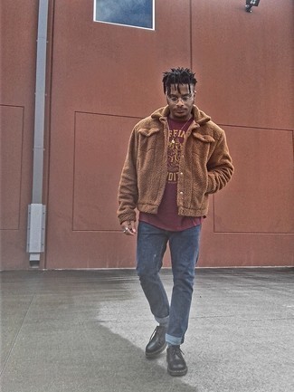 С чем носить флисовую куртку-рубашку мужчине