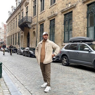 С чем носить флисовую куртку-рубашку мужчине