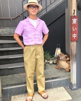 Как носить сланцы с рубашкой с коротким рукавом мужчине