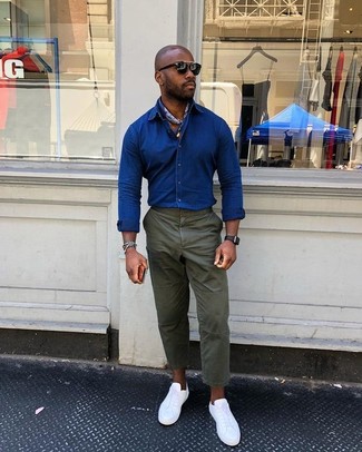 С чем носить бандану с цветочным принтом мужчине