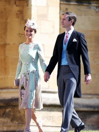 С чем носить платье-миди с цветочным принтом