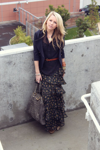 С чем носить юбку с цветочным принтом