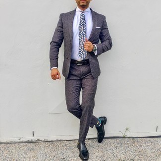 С чем носить галстук с цветочным принтом мужчине