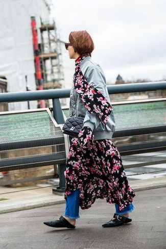 С чем носить джинсы c бахромой женщине