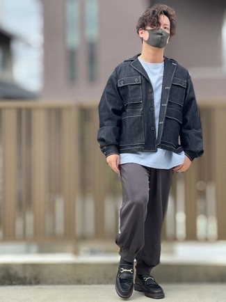 С чем носить лоферы c бахромой мужчине