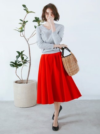 С чем носить пышную юбку